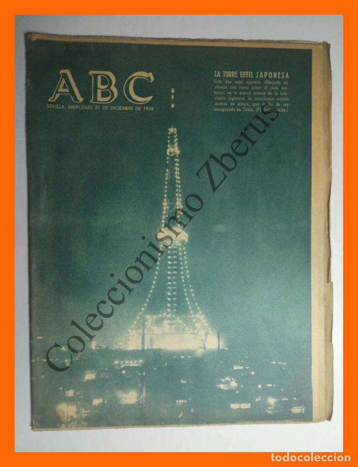 Coleccionismo de Revistas y Peri&oacute;dicos: ABC 31 Diciembre 1958, edici&oacute;n de Andaluc&iacute;a - Resumen de 1958