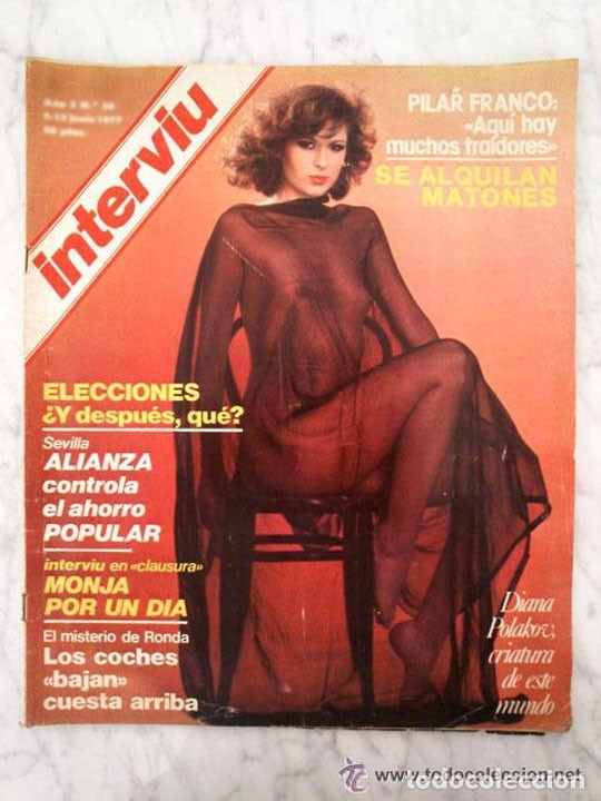 Coleccionismo de revistas y peri&oacute;dicos: INTERVIU - 1977 - PILAR FRANCO, CRISTINA RAMON, DIANA POLAKOV, FREDDY MAERTENS