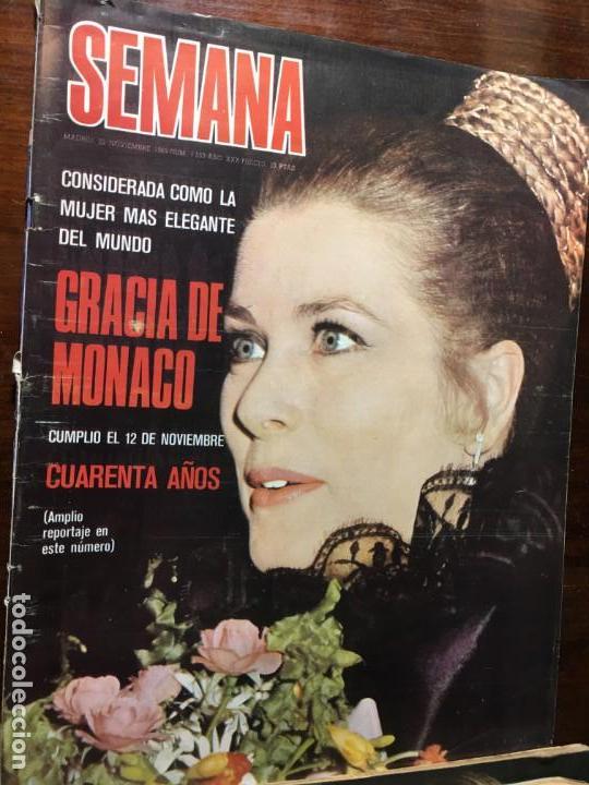 Coleccionismo de Revistas y Peri&oacute;dicos: REVISTA SEMANA N&ordm; princesa de M&oacute;naco Gracia de M&oacute;naco