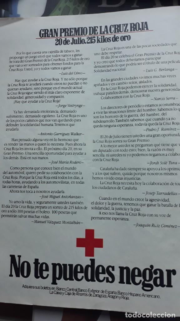 Coleccionismo de Revistas y Peri&oacute;dicos: anuncio 1982 loteria de la cruz roja