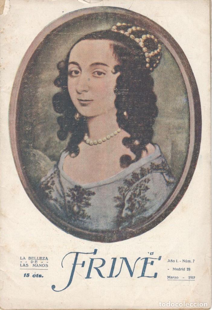 Coleccionismo de Revistas y Peri&oacute;dicos: REVISTA FEMENINA POPULAR FRIN&Eacute;. A&ntilde;o I n&ordm; 7 (marzo 1918). La belleza de las manos