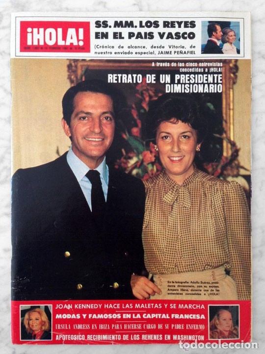 Coleccionismo de revistas y peri&oacute;dicos: HOLA - 1981 - ADOLFO SUAREZ, YOKO ONO, ESPARTACO SANTONI, RICHARD CHAMBERLAIN, ISABEL GARCES