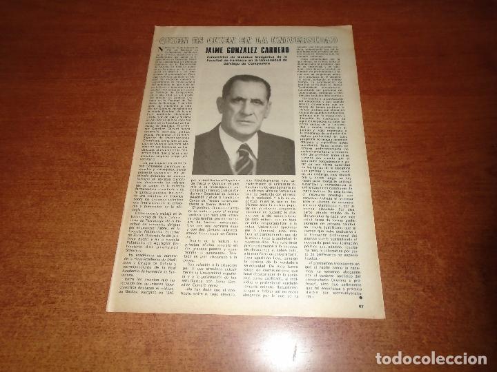 Collectionnisme de Revues et Journaux: RETAL 1977: JAIME GONZ&Aacute;LEZ CARRERO (FACULTAD DE FARMACIA SANTIAGO DE COMPOSTELA)