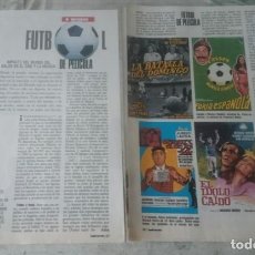 Coleccionismo de Revistas y Periódicos: FÚTBOL DE PELÍCULA. IMPACTO DEL MUNDO DEL BALÓN EN EL CINE Y LA MÚSICA (SUPLEMENTO 1990)