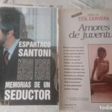 Coleccionismo de Revistas y Periódicos: ESPARTACO SANTONI. MEMORIAS + VIDA DE TITA CERVERA. CAPÍTULO 1 (1990-1991. BYN, ANTENA SEMANAL)