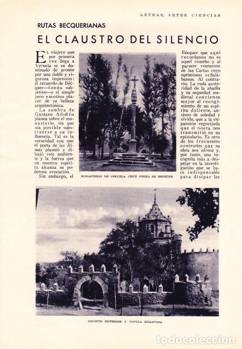 Coleccionismo de Revistas y Peri&oacute;dicos: * VERUELA * B&Eacute;CQUER * El claustro del silencio - 1930