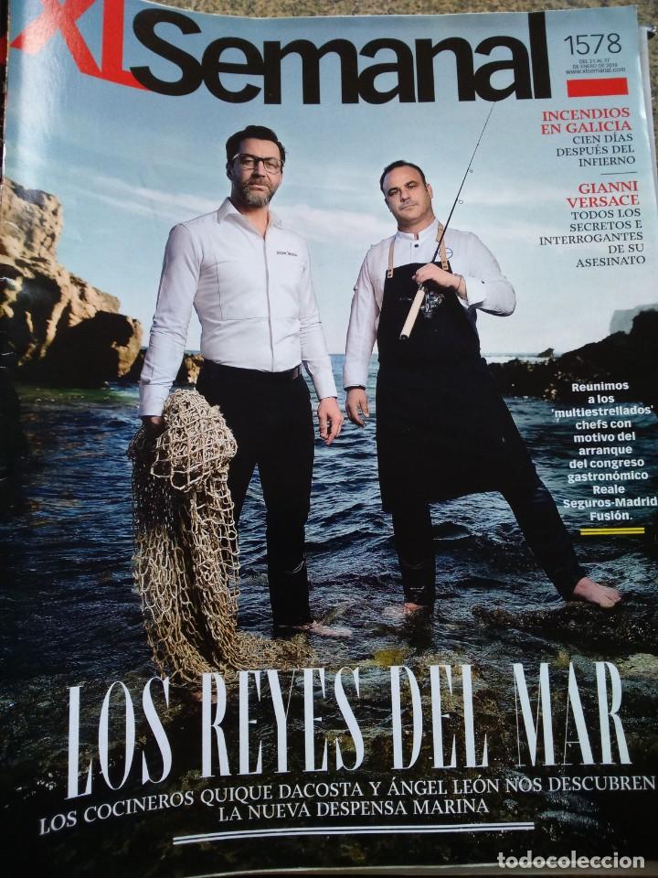 Coleccionismo de Revistas y Peri&oacute;dicos: XL SEMANAL -- N&ordm; 1578 -- LOS REYES DEL MAR, QUIQUE DACOSTA Y ANGEL LEON --