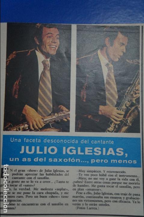 Collezionismo di Riviste e Giornali: RECORTE REPORTAJE CLIPPING DE JULIO IGLESIAS REVISTA SEMANA N&ordm; 1837 P&Aacute;G 53