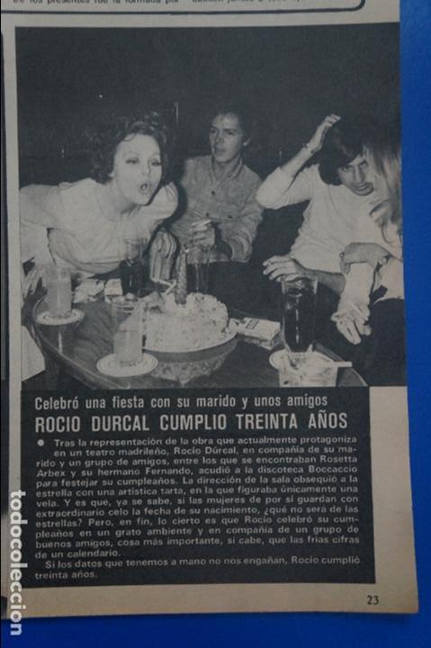 Collezionismo di Riviste e Giornali: RECORTE REPORTAJE CLIPPING DE ROCIO DURCAL REVISTA SEMANA N&ordm; 1809 P&Aacute;G 23