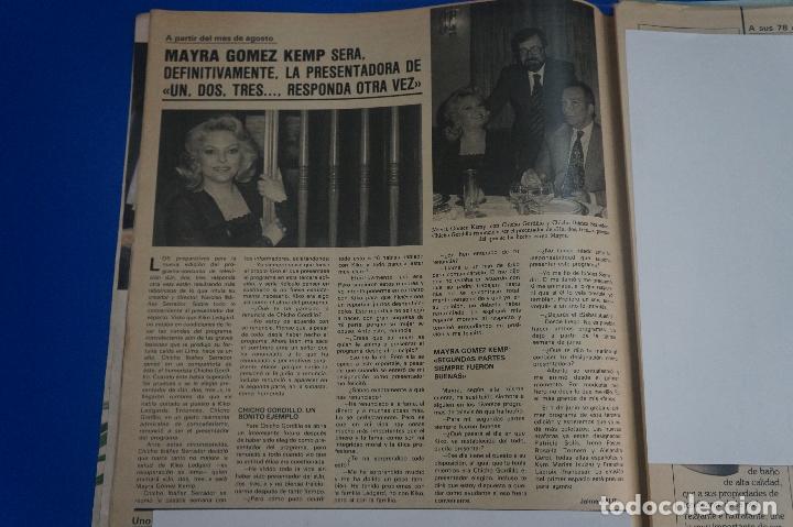 Coleccionismo de Revistas y Peri&oacute;dicos: RECORTE REPORTAJE CLIPPING DE MAYRA GOMEZ KEMP REVISTA SEMANA N&ordm; 2207 P&Aacute;G 14 L51
