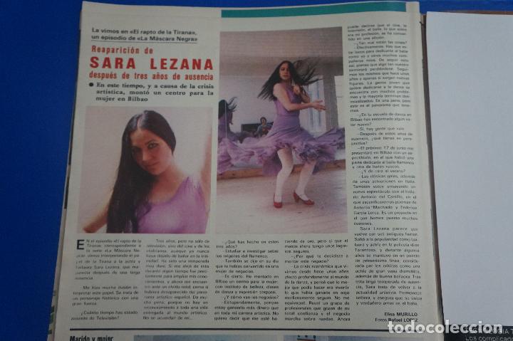 Coleccionismo de Revistas y Peri&oacute;dicos: RECORTE REPORTAJE CLIPPING DE SARA LEZANA REVISTA SEMANA N&ordm; 2207 P&Aacute;G 60 L51