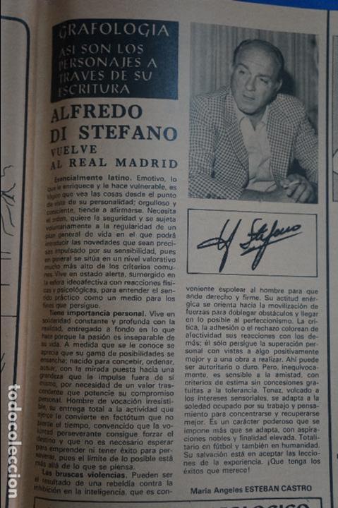 Coleccionismo de Revistas y Peri&oacute;dicos: RECORTE REPORTAJE CLIPPING DE ALFREDO DI STEFANO REVISTA SEMANA N&ordm; 2207 P&Aacute;G 105 L51