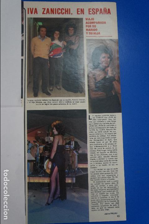 Coleccionismo de Revistas y Peri&oacute;dicos: RECORTE REPORTAJE CLIPPING DE IVA ZANICHI CANTANTE REVISTA SEMANA N&ordm; 2202 P&Aacute;G 45 L51