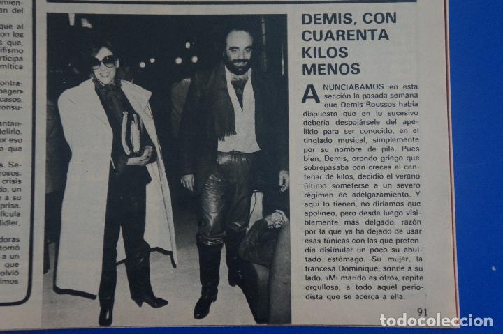 Coleccionismo de Revistas y Peri&oacute;dicos: RECORTE REPORTAJE CLIPPING DE DEMIS ROUSSOS REVISTA SEMANA N&ordm; 2202 P&Aacute;G 91 L51