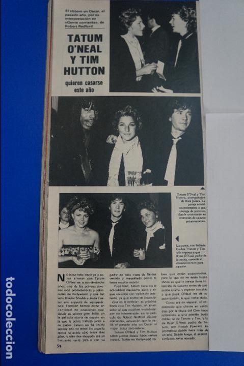 Coleccionismo de Revistas y Peri&oacute;dicos: RECORTE REPORTAJE CLIPPING DE TATUM O&acute;NEAL Y TIM HUTTON REVISTA SEMANA N&ordm; 2202 P&Aacute;G 94 L51