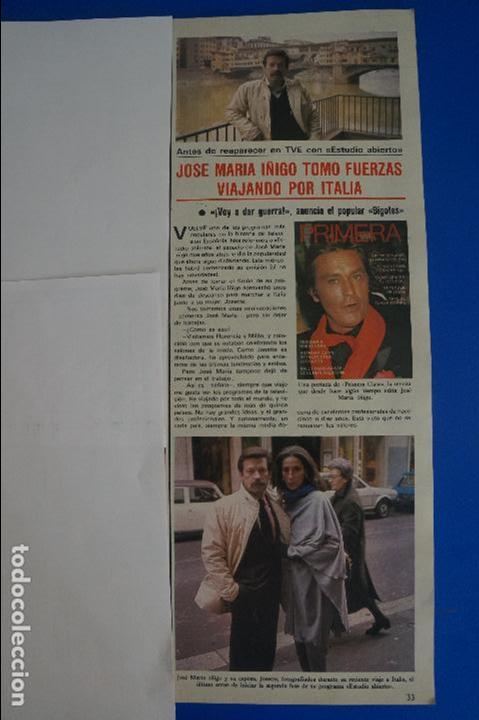 Coleccionismo de Revistas y Peri&oacute;dicos: RECORTE REPORTAJE CLIPPING DE JOSE MAR&Iacute;A I&Ntilde;IGO REVISTA SEMANA N&ordm; 2201 P&Aacute;G 33 L51