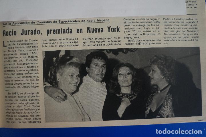 Coleccionismo de Revistas y Peri&oacute;dicos: RECORTE REPORTAJE CLIPPING DE ROC&Iacute;O JURADO REVISTA SEMANA N&ordm; 2201 P&Aacute;G 103 L 51