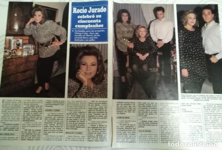 Coleccionismo de Revistas y Peri&oacute;dicos: RECORTE SEMANA 2955 1996 ROC&Iacute;O JURAD&Oacute; CELEBRA SU CINCUENTA CUMPLEA&Ntilde;OS
