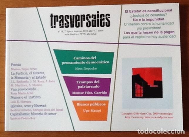 Collezionismo di Riviste e Giornali: Trasversales 18, 2010. Caminos del pensamiento democr&aacute;tico. Bienes p&uacute;blicos. Nunes