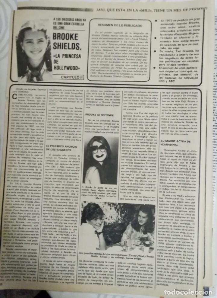 Colecionismo de Revistas e Jornais: RECORTE SEMANA 1981 BROOKE SHIELDS