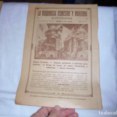 Coleccionismo de Revistas y Periódicos: LA MAQUINISTA TERRESTRE Y MARITIMA BARCELONA DIQUES FLOTANTES DRAGAS.HOJA DE REVISTA IBERICA 1918. Lote 139338270