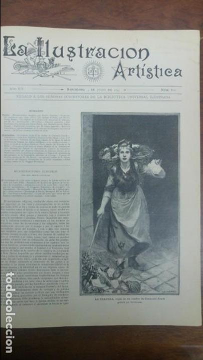 Collection Magazines and Newspapers: TOMO A&Ntilde;O 1893 LA ILUSTRACION ARTISTICA 26 REVISTAS .MUY BUEN ESTADO