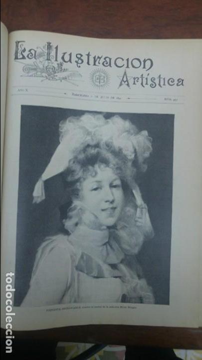 Collection Magazines and Newspapers: TOMO A&Ntilde;O 1891 LA ILUSTRACION ARTISTICA 26 REVISTAS .MUY BUEN ESTADO