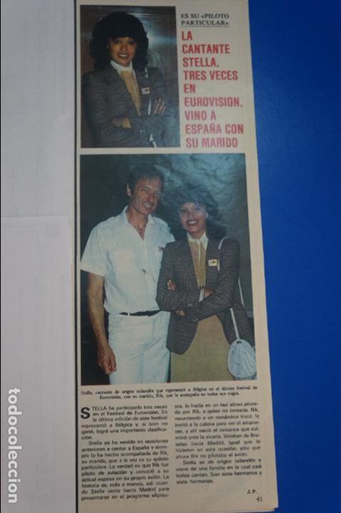 Collezionismo di Riviste e Giornali: RECORTE REPORTAJE CLIPPING DE STELLA EUROVISION REVISTA SEMANA N&ordm; 2212 P&Aacute;G 41 L52