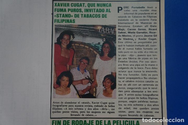 Coleccionismo de Revistas y Peri&oacute;dicos: RECORTE REPORTAJE CLIPPING DE XAVIER CUGAT REVISTA SEMANA N&ordm; 2212 P&Aacute;G 63 L52