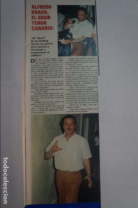 Coleccionismo de Revistas y Peri&oacute;dicos: RECORTE REPORTAJE CLIPPING DE ALFREDO KRAUS REVISTA SEMANA N&ordm; 2214 P&Aacute;G 39 L52