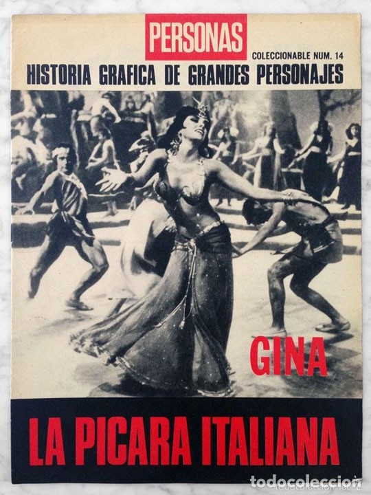 Coleccionismo de Revistas y Peri&oacute;dicos: PERSONAS - GINA LOLLOBRIGIDA, LA P&Iacute;CARA ITALIANA