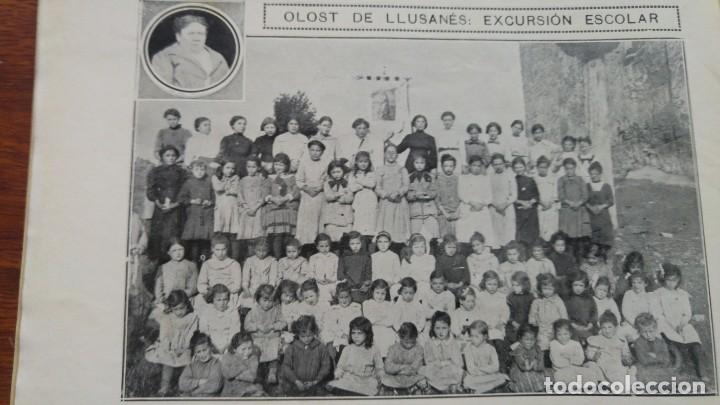 Collezionismo di Riviste e Giornali: OLOST DE LLUSANES LLU&Ccedil;ANES INES GONZALEZ ESCUELA NACIONAL ERMITA SAN ADJUNTORIO HOJA A&Ntilde;O 1914