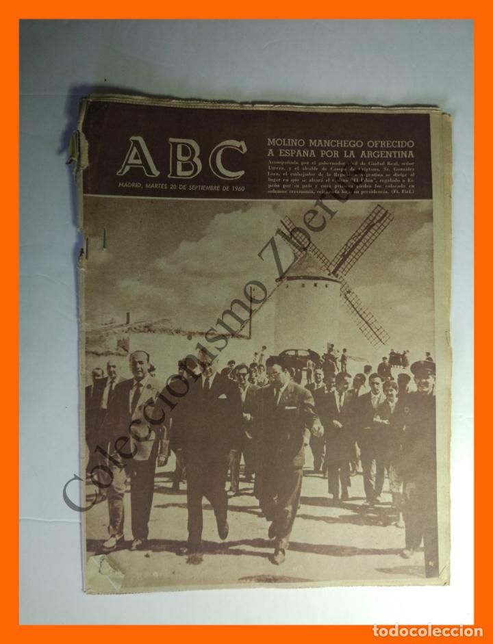 Coleccionismo de Revistas y Peri&oacute;dicos: ABC martes 20 Septiembre 1960 - Molino Manchego ofrecido a Espa&ntilde;a por la Argentina