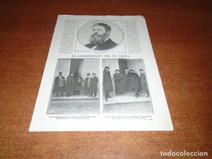 Collezionismo di Riviste e Giornali: ANTIGUA ILUSTRACI&Oacute;N DE 1910. GRAUS (HUESCA) VIRGEN DE LA PE&Ntilde;A. JOAQU&Iacute;N COSTA.