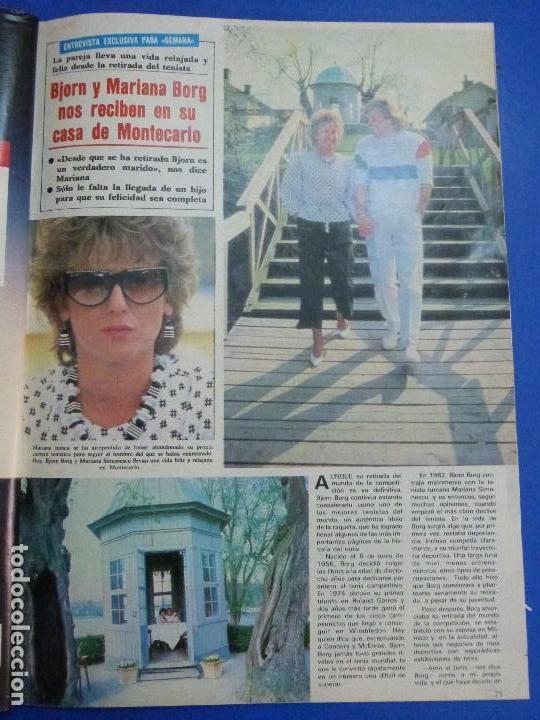 Coleccionismo de Revistas y Peri&oacute;dicos: RECORTE REPORTAJE CLIPPING DE BJORN Y MARIANA BORG REVISTA SEMANA N&ordm; 2313 P&Aacute;G 75-77 L44