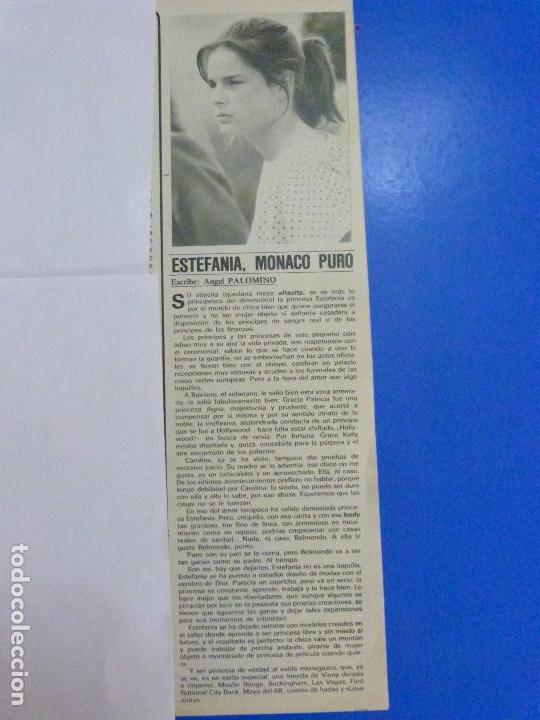 Coleccionismo de Revistas y Peri&oacute;dicos: RECORTE REPORTAJE CLIPPING DE ESTEFANIA DE MONACO REVISTA SEMANA N&ordm; 2313 P&Aacute;G 109 L44
