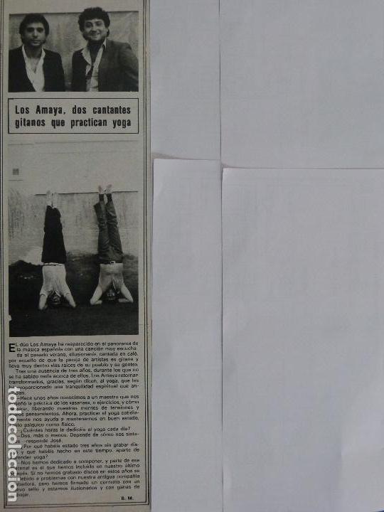 Coleccionismo de Revistas y Peri&oacute;dicos: RECORTE REPORTAJE CLIPPING DE LOS AMAYA REVISTA SEMANA N&ordm; 2281 P&Aacute;G 37 L65