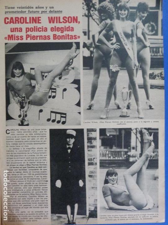 Coleccionismo de Revistas y Peri&oacute;dicos: RECORTE REPORTAJE CLIPPING DE CAROLINE WILSON MISS PIERNAS BONITAS REVISTA SEMANA N&ordm; 2281 P&Aacute;G 45 L65