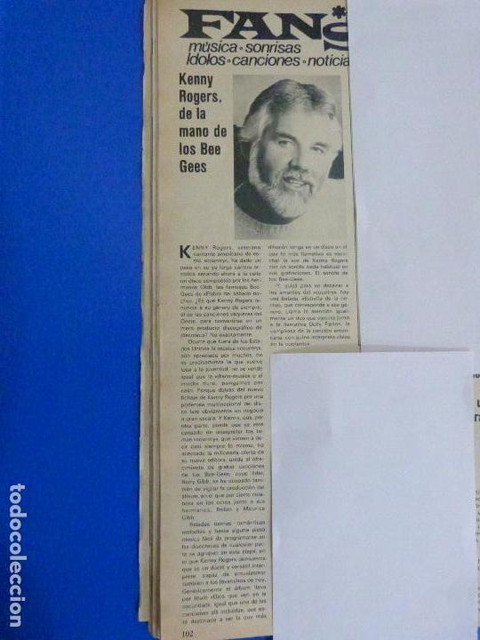 Coleccionismo de Revistas y Peri&oacute;dicos: RECORTE REPORTAJE CLIPPING DE KENNY ROGERS REVISTA SEMANA N&ordm; 2281 P&Aacute;G 102 L65