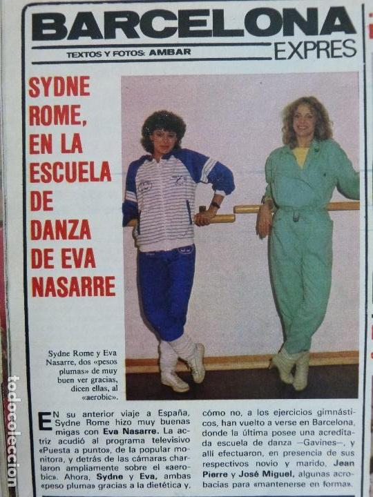 Coleccionismo de Revistas y Peri&oacute;dicos: RECORTE REPORTAJE CLIPPING DE SYDNE ROME REVISTA SEMANA N&ordm; 2297 P&Aacute;G 46 L65