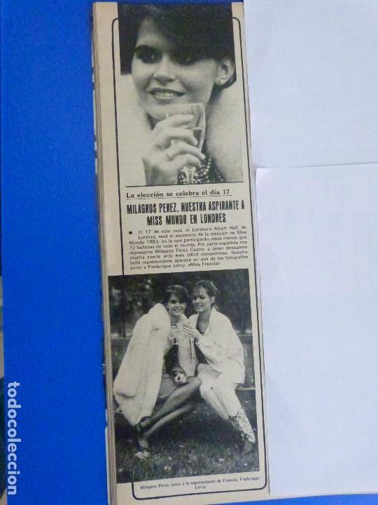 Coleccionismo de Revistas y Peri&oacute;dicos: RECORTE REPORTAJE CLIPPING MILAGROS PEREZ MISS MUNDO 1983 REVISTA SEMANA N&ordm; 2284 P&Aacute;G 114 L65