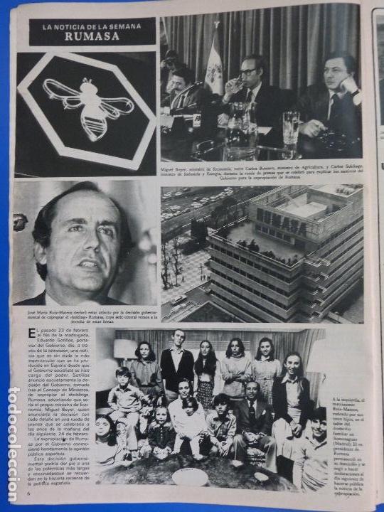 Coleccionismo de Revistas y Peri&oacute;dicos: RECORTE REPORTAJE CLIPPING DE RUIZ MATEOS RUMASA REVISTA SEMANA N&ordm; 2247 P&Aacute;G 6 L 43