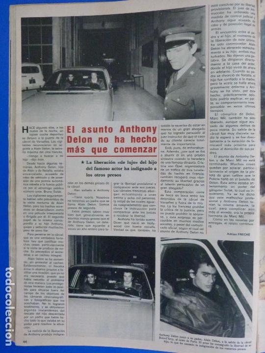 Coleccionismo de Revistas y Peri&oacute;dicos: RECORTE REPORTAJE CLIPPING DE ANTHONY DELON REVISTA SEMANA N&ordm; 2247 P&Aacute;G 44 L 43