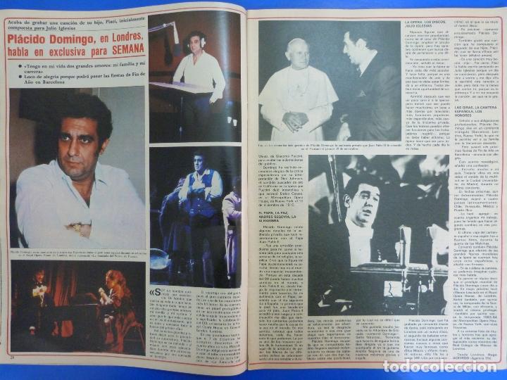 Coleccionismo de Revistas y Peri&oacute;dicos: RECORTE REPORTAJE CLIPPING DE PLACIDO DOMINGO REVISTA SEMANA N&ordm; 2237 P&Aacute;G 28-29 L48
