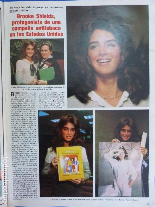 Coleccionismo de Revistas y Peri&oacute;dicos: RECORTE REPORTAJE CLIPPING DE BROOKE SHIELDS REVISTA SEMANA N&ordm; 2237 P&Aacute;G 49 L48