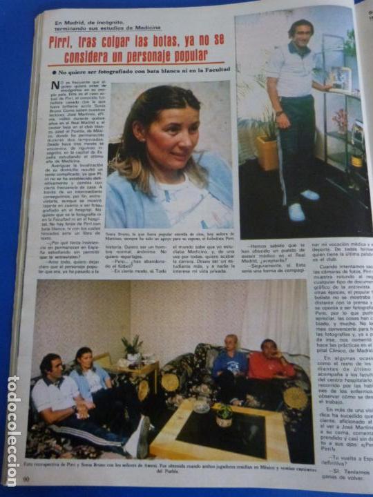 Coleccionismo de Revistas y Peri&oacute;dicos: RECORTE REPORTAJE CLIPPING DE PIRRI JOSE MARTINEZ REAL MADRID C.F. REVISTA SEMANA N&ordm; 2235 P&Aacute;G 90 L48