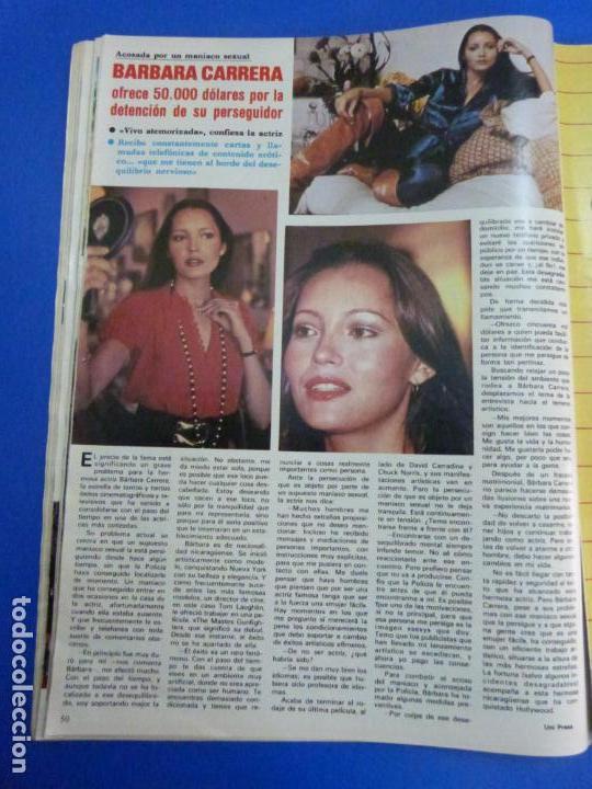 Coleccionismo de Revistas y Peri&oacute;dicos: RECORTE REPORTAJE CLIPPING DE BARBARA CARRERA REVISTA SEMANA N&ordm; 2229 P&Aacute;G 50 L40