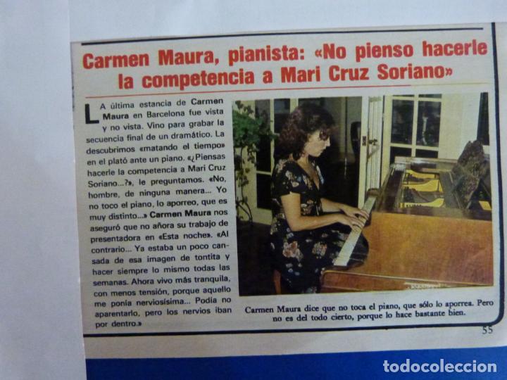 Coleccionismo de Revistas y Peri&oacute;dicos: RECORTE REPORTAJE CLIPPING DE CARMEN MAURA REVISTA SEMANA N&ordm; 2229 P&Aacute;G 55 L40