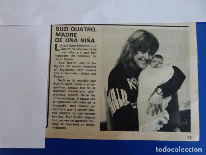 Coleccionismo de Revistas y Peri&oacute;dicos: RECORTE REPORTAJE CLIPPING DE SUZI QUATRO REVISTA SEMANA N&ordm; 2229 P&Aacute;G 91 L40