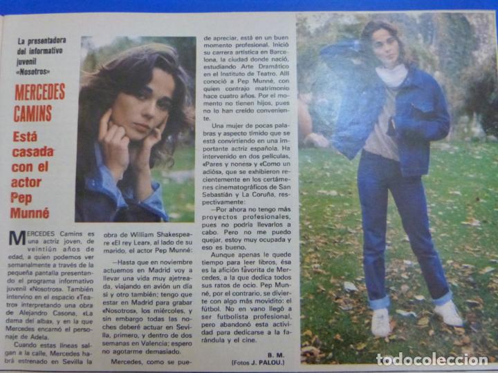 Coleccionismo de Revistas y Peri&oacute;dicos: RECORTE REPORTAJE CLIPPING DE MERCEDES CAMINS PEP MUNN&Eacute; NOSOTROS REVISTAS SEMANA N&ordm; 2230 P&Aacute;G 33 L48